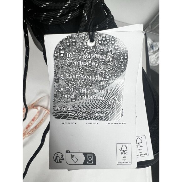 Hunter Black Discoverer Lace Up Ankle Heel Boots Womens Sz 7 Water Resistant - Picture 6 of 9